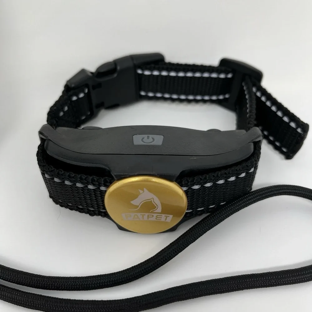 Patpet p-collar 320 Dog Training Collar with Remote Black Gold - UNTESTED AS-IS